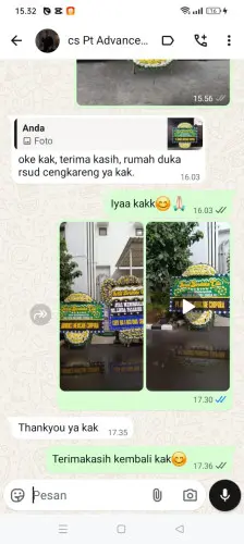 Testimonial Papan Bunga Pernikahan kebun jeruk