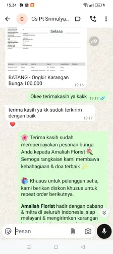 Testimonial Papan Bunga kebun jeruk