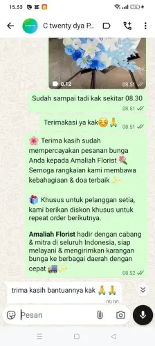 Testimonial Standing Flower kebun jeruk