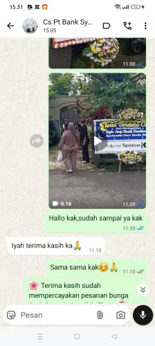 Testimonial Papan Bunga kebun jeruk